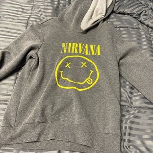 Grey Nirvana hoodie kids